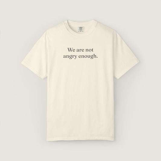 Ravenwood Hollow Apparel | Unisex Garment-dyed Tee | "We are not angry enough."