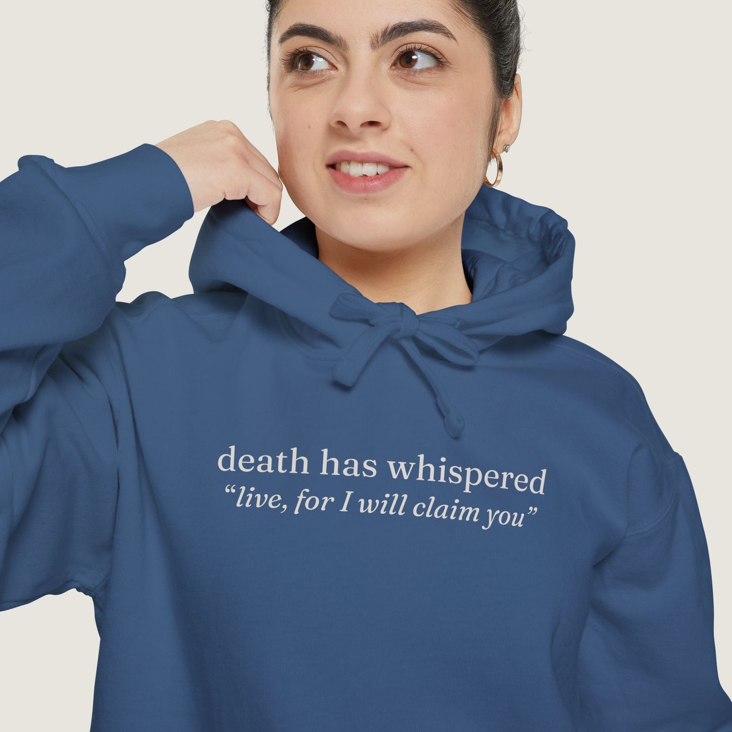 Ravenwood Hollow Apparel | Unisex Garment-Dyed Hoodie | "death has whispered"