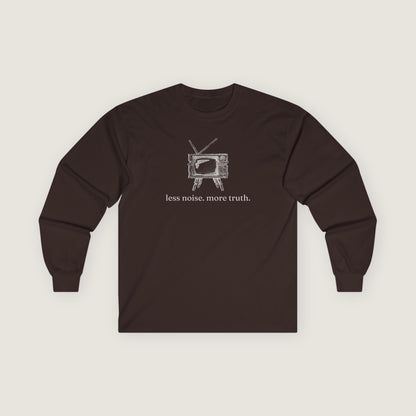 Ravenwood Hollow Apparel | Unisex Long Sleeve Tee | "less noise. more truth."