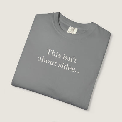 Ravenwood Hollow Apparel | Unisex Garment-dyed Tee | "This isn't about sides"
