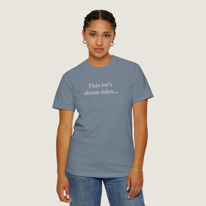Ravenwood Hollow Apparel | Unisex Garment-dyed Tee | "This isn't about sides"