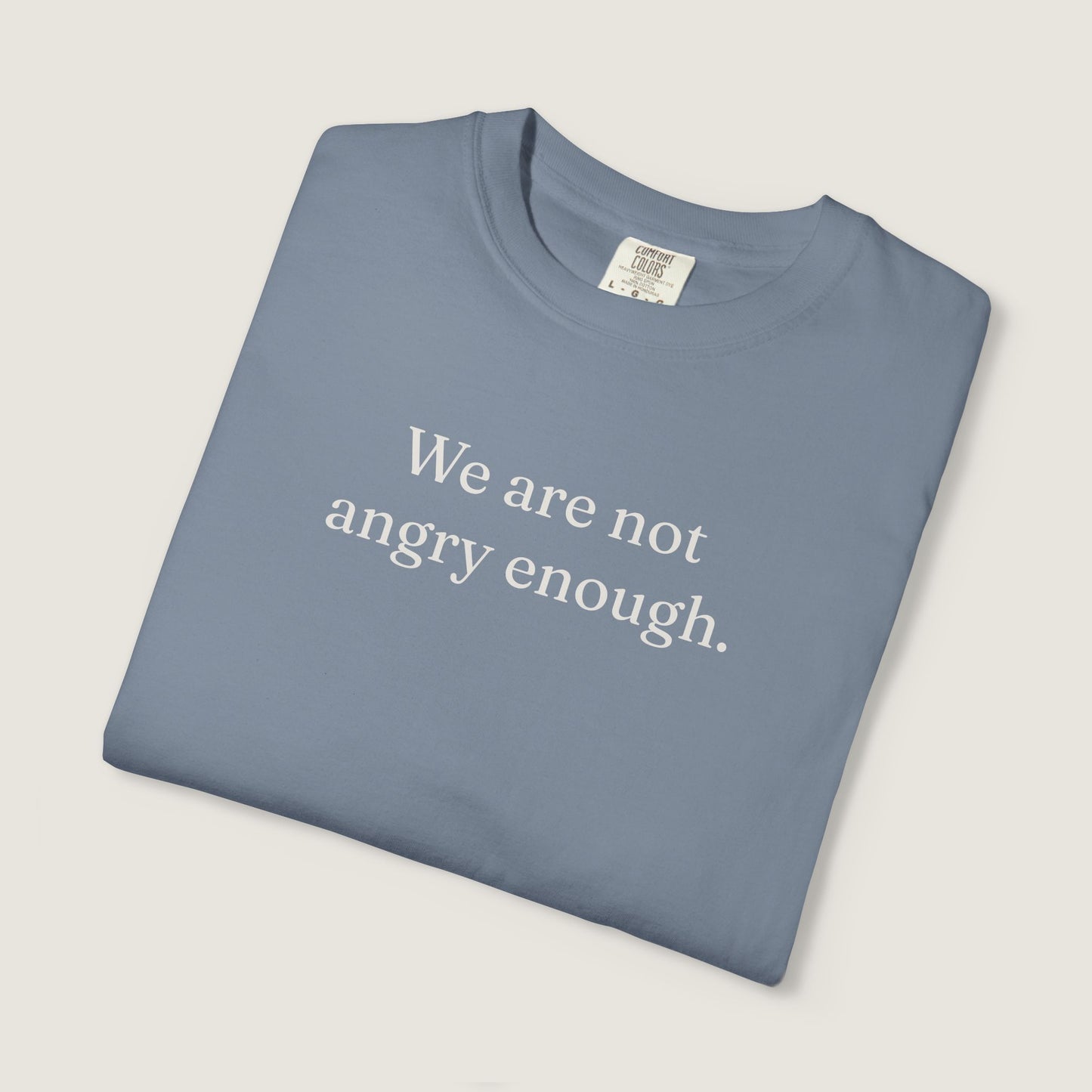 Ravenwood Hollow Apparel | Unisex Garment-dyed Tee | "We are not angry enough."