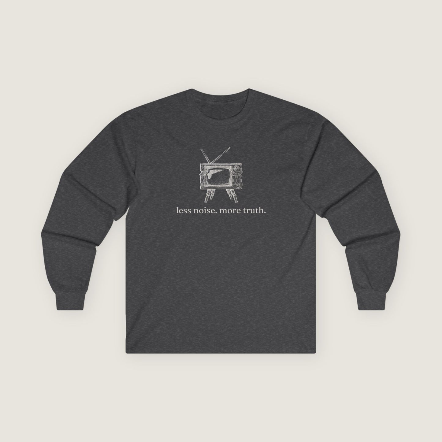 Ravenwood Hollow Apparel | Unisex Long Sleeve Tee | "less noise. more truth."