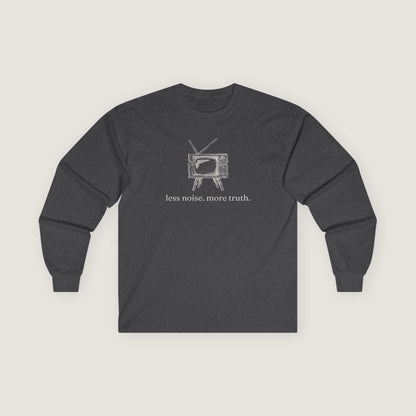 Ravenwood Hollow Apparel | Unisex Long Sleeve Tee | "less noise. more truth."