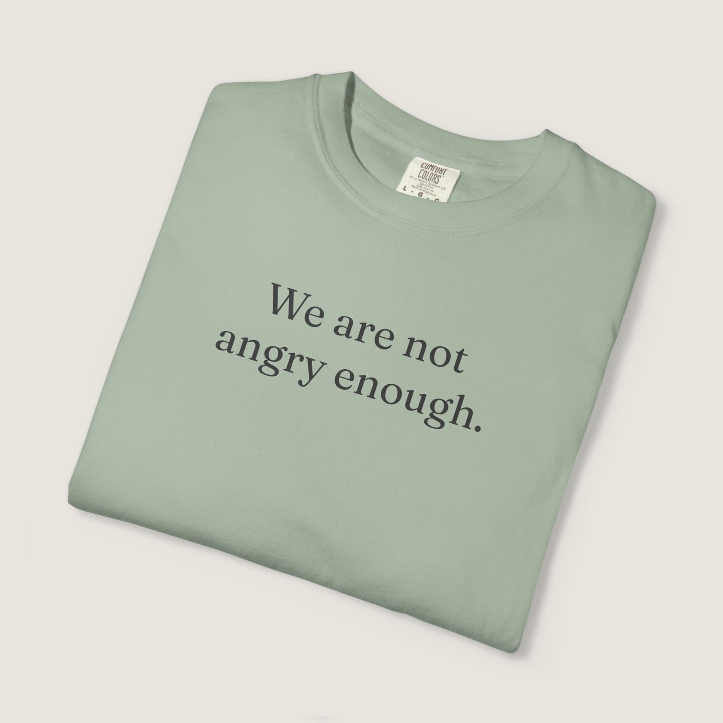 Ravenwood Hollow Apparel | Unisex Garment-dyed Tee | "We are not angry enough."