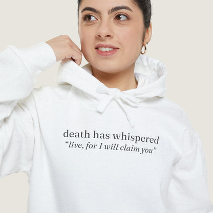 Ravenwood Hollow Apparel | Unisex Garment-Dyed Hoodie | "death has whispered"