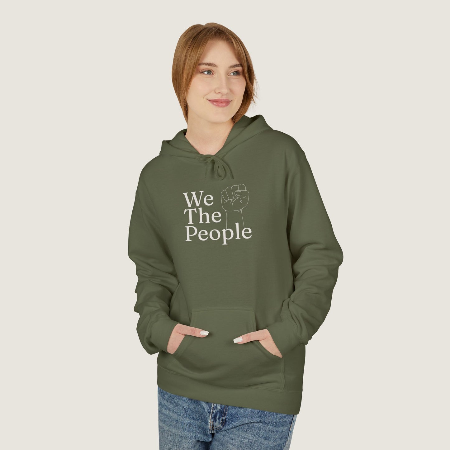 Ravenwood Hollow Apparel | Unisex Midweight Softstyle Fleece Hoodie | "We the people"