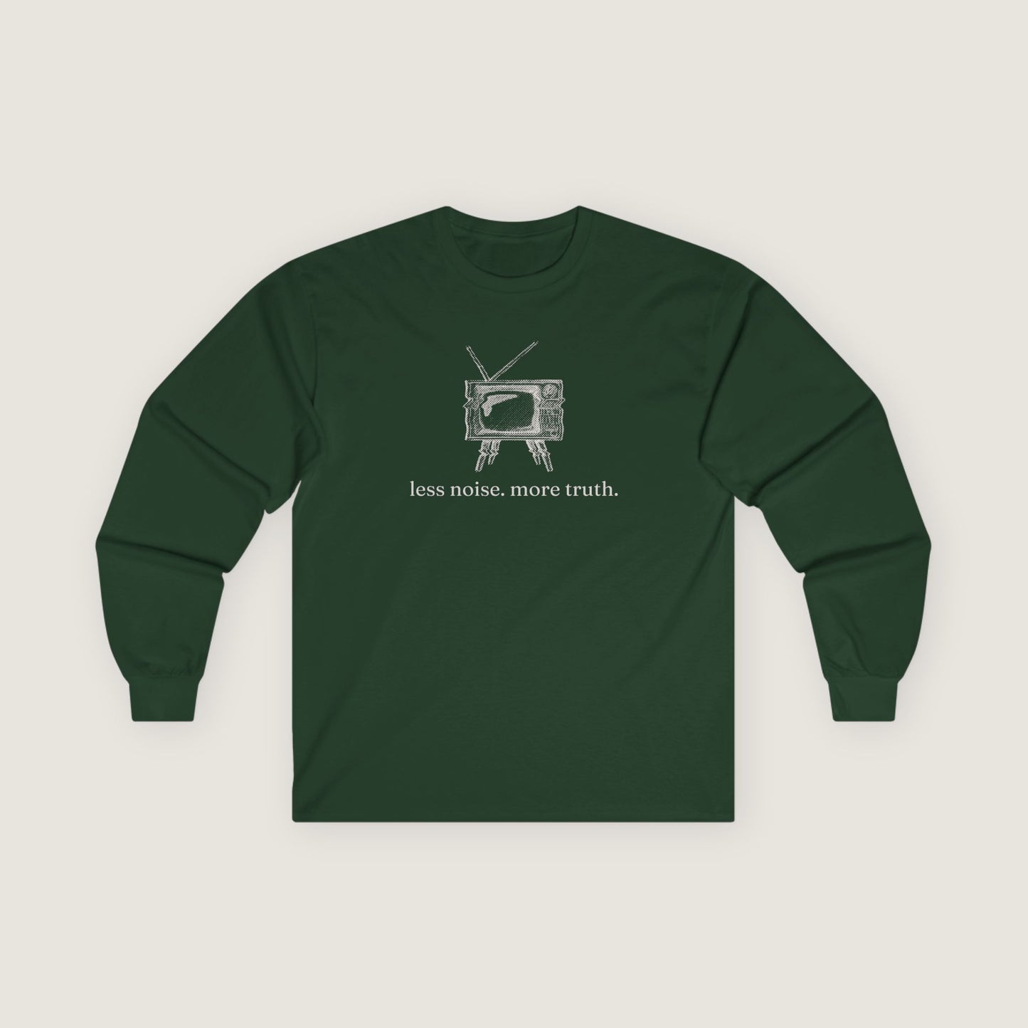 Ravenwood Hollow Apparel | Unisex Long Sleeve Tee | "less noise. more truth."