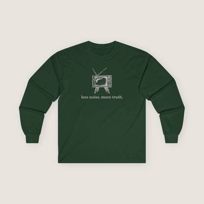 Ravenwood Hollow Apparel | Unisex Long Sleeve Tee | "less noise. more truth."
