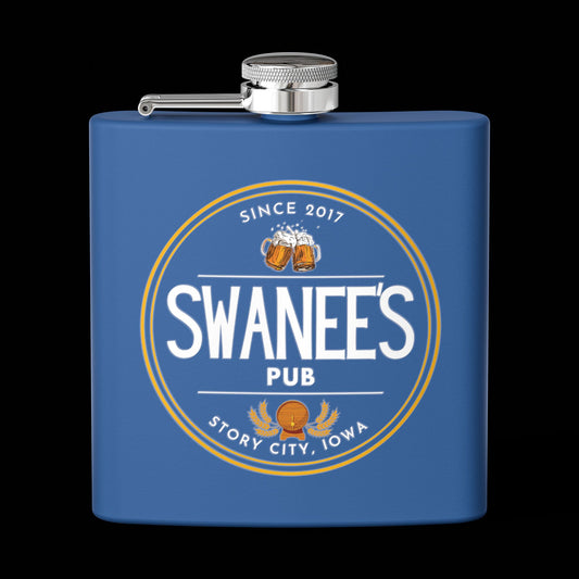 Swanee's Pub Drinkware | 6 oz Stainless Steel Flask