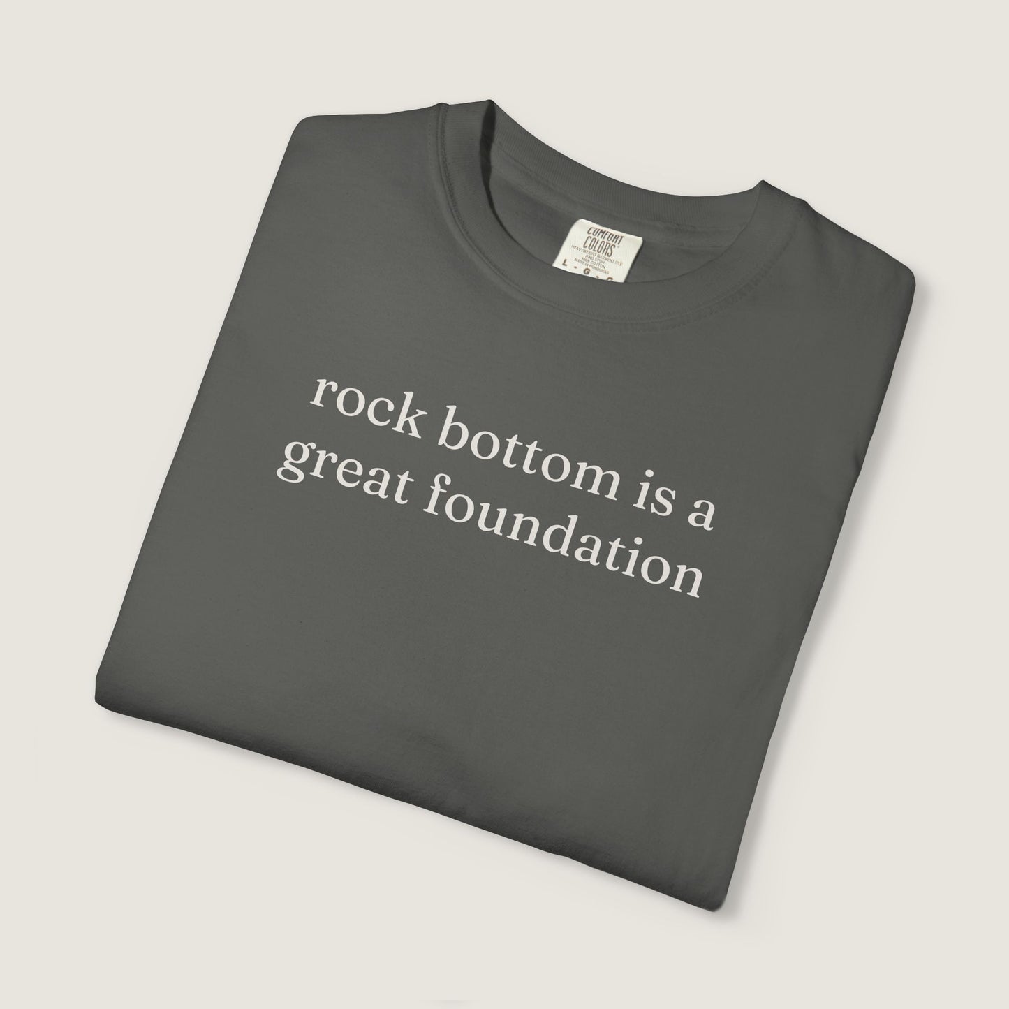 Ravenwood Hollow Apparel | Unisex Garment-Dyed Tee | "rock bottom"