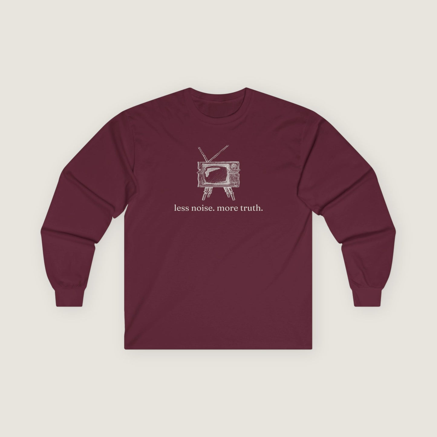 Ravenwood Hollow Apparel | Unisex Long Sleeve Tee | "less noise. more truth."