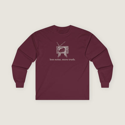 Ravenwood Hollow Apparel | Unisex Long Sleeve Tee | "less noise. more truth."
