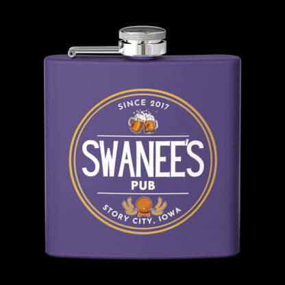 Swanee's Pub Drinkware | 6 oz Stainless Steel Flask
