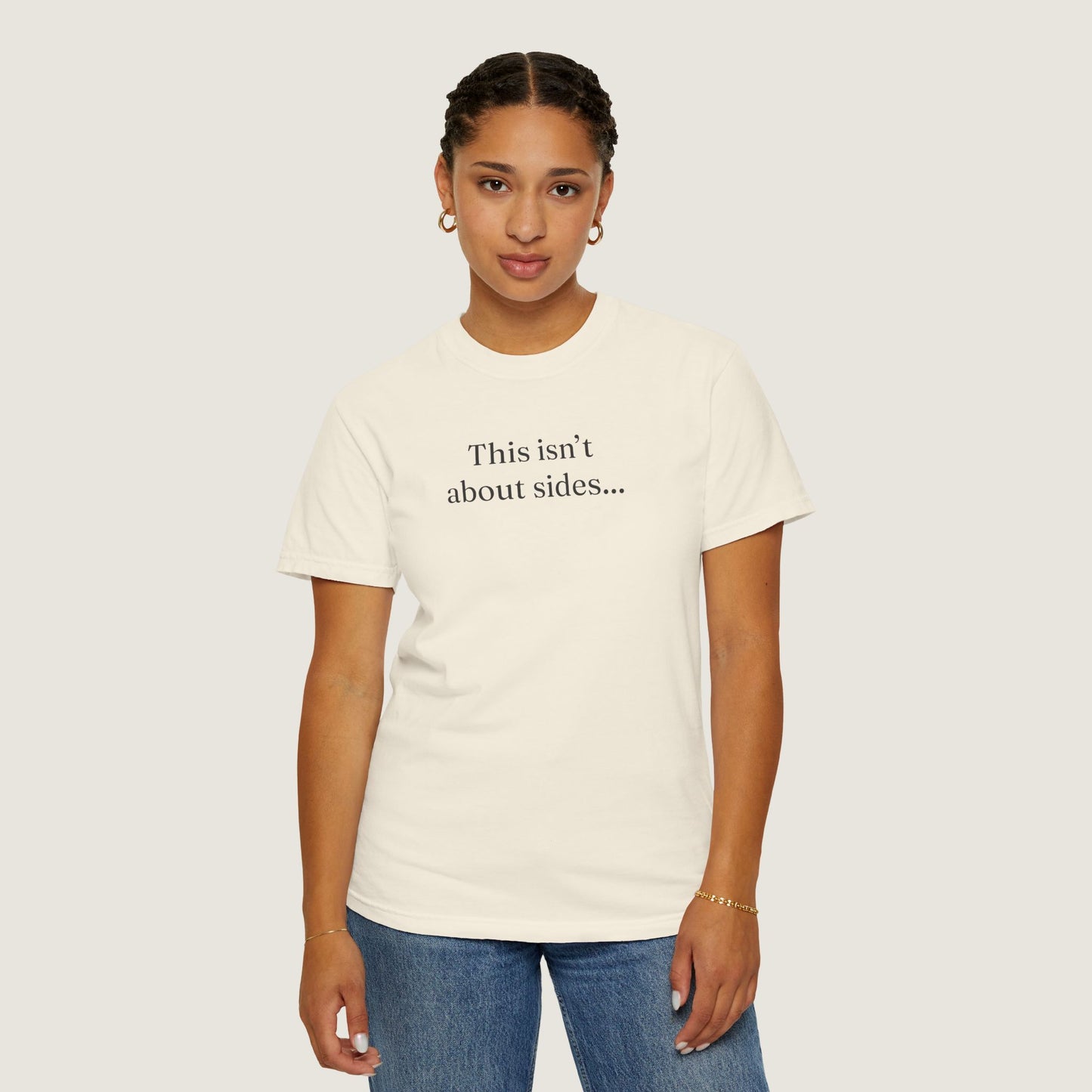 Ravenwood Hollow Apparel | Unisex Garment-dyed Tee | "This isn't about sides"