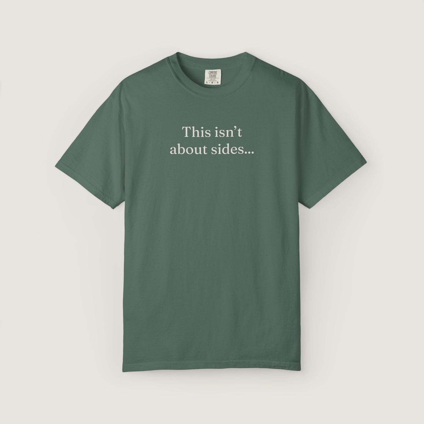 Ravenwood Hollow Apparel | Unisex Garment-dyed Tee | "This isn't about sides"