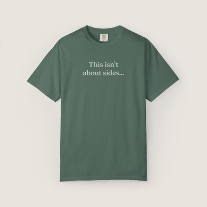Ravenwood Hollow Apparel | Unisex Garment-dyed Tee | "This isn't about sides"
