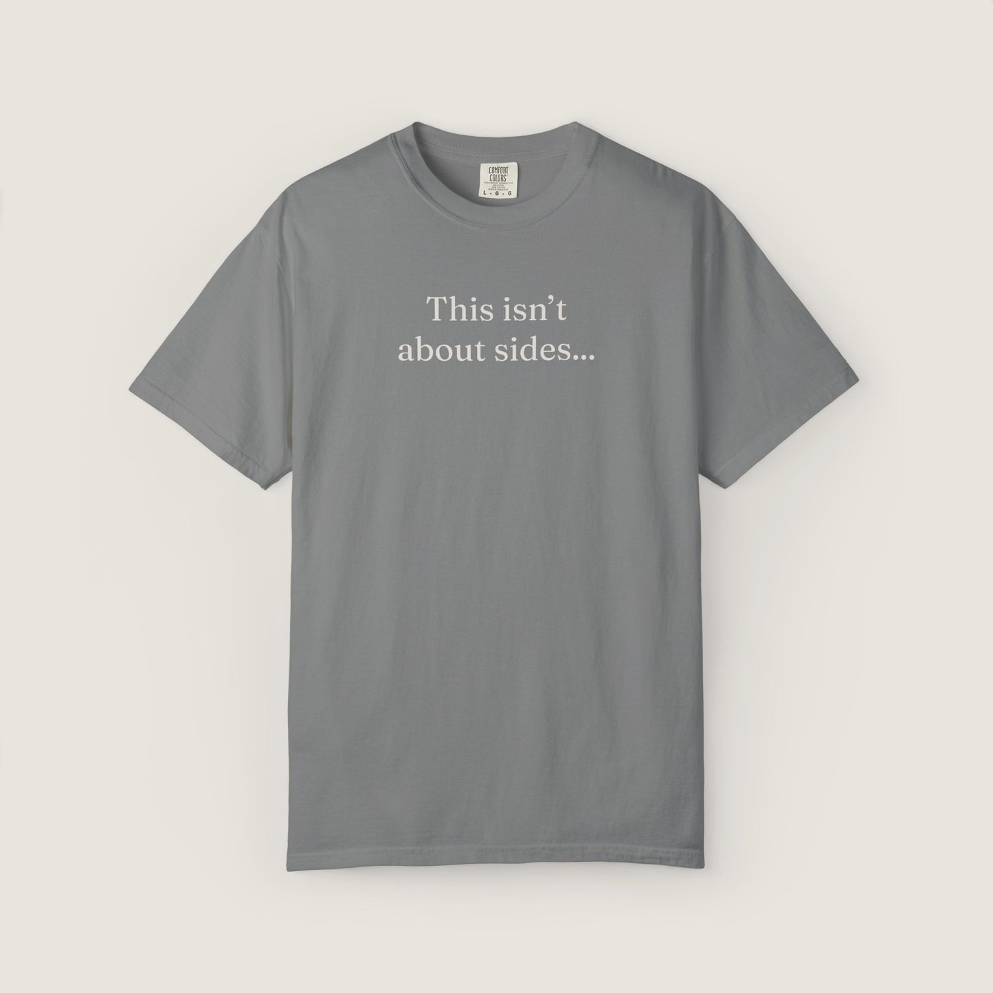 Ravenwood Hollow Apparel | Unisex Garment-dyed Tee | "This isn't about sides"