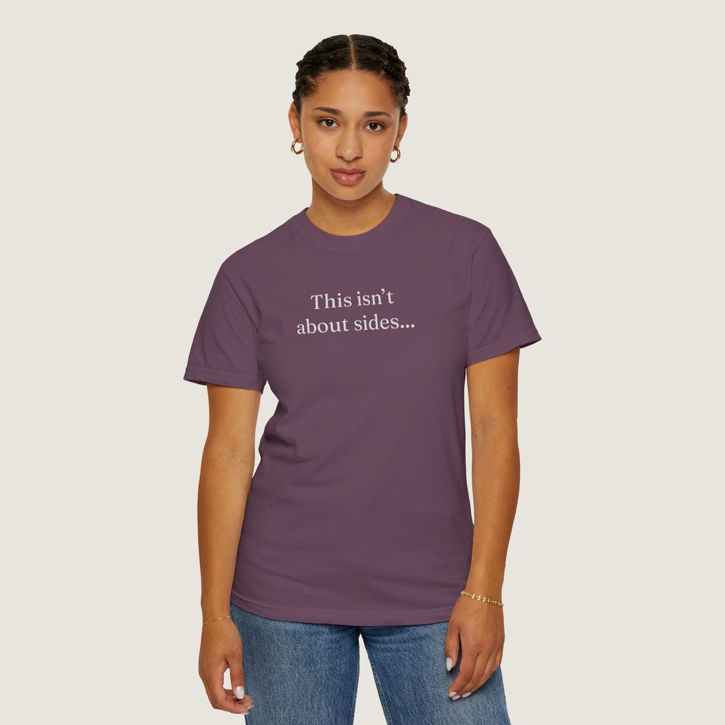 Ravenwood Hollow Apparel | Unisex Garment-dyed Tee | "This isn't about sides"