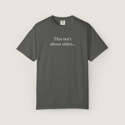 Ravenwood Hollow Apparel | Unisex Garment-dyed Tee | "This isn't about sides"