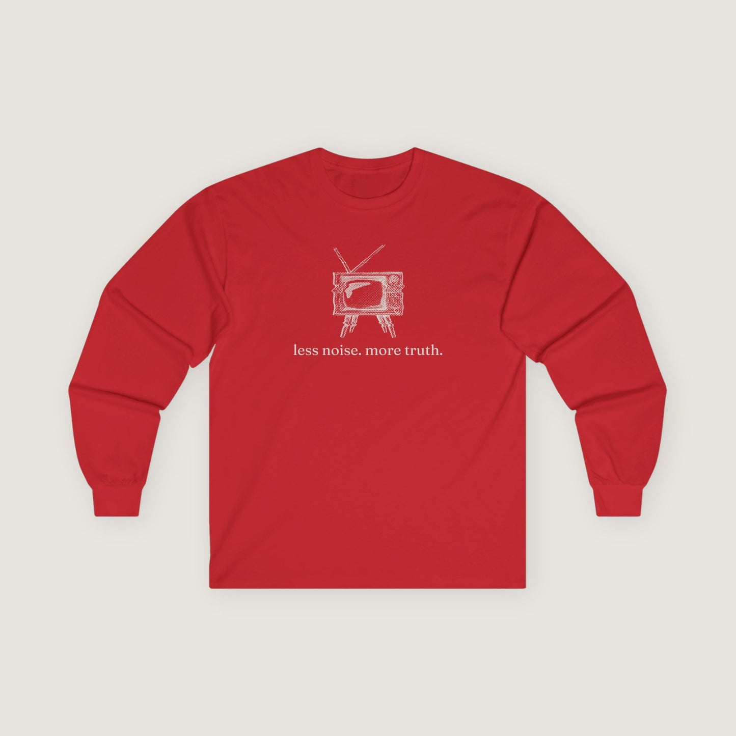 Ravenwood Hollow Apparel | Unisex Long Sleeve Tee | "less noise. more truth."