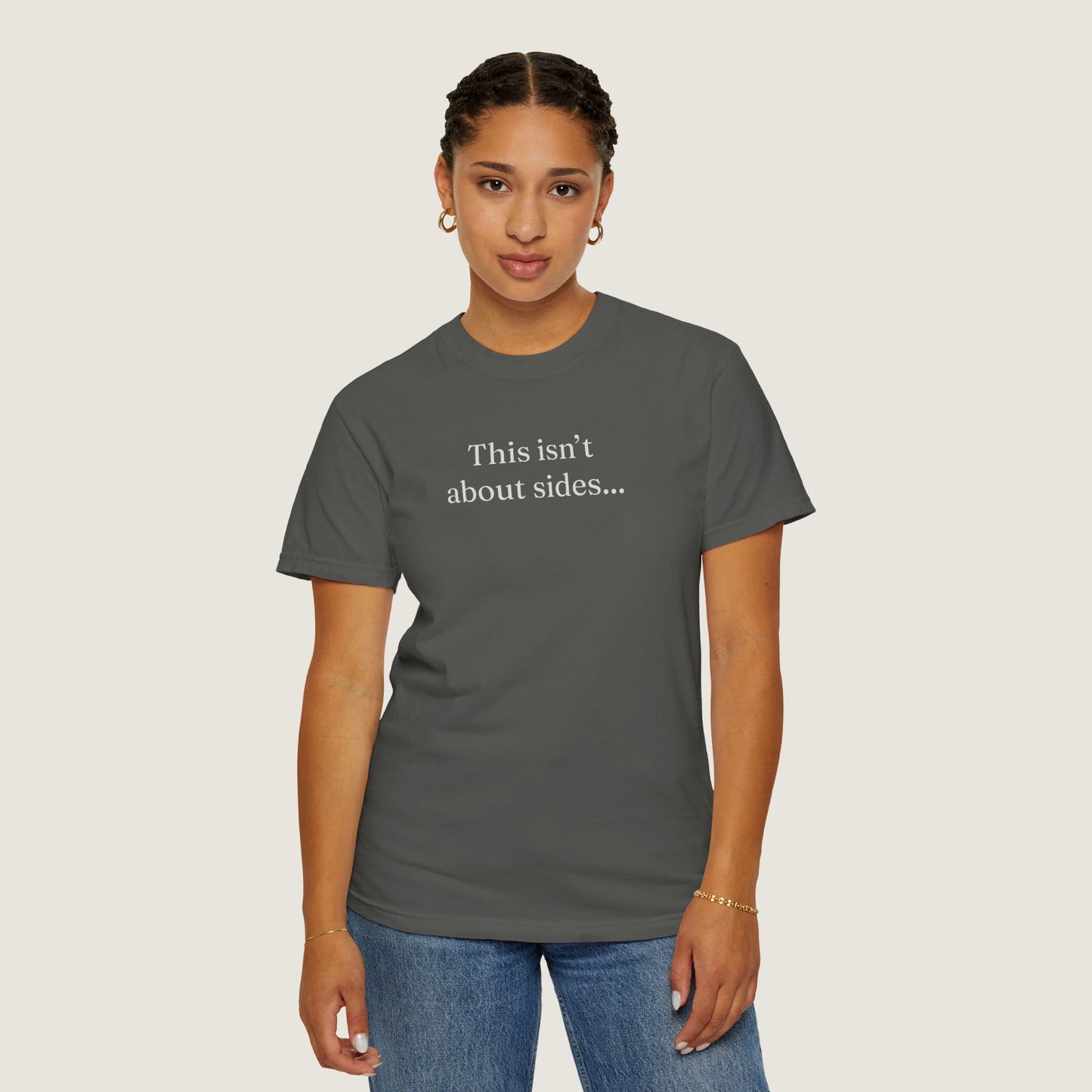 Ravenwood Hollow Apparel | Unisex Garment-dyed Tee | "This isn't about sides"