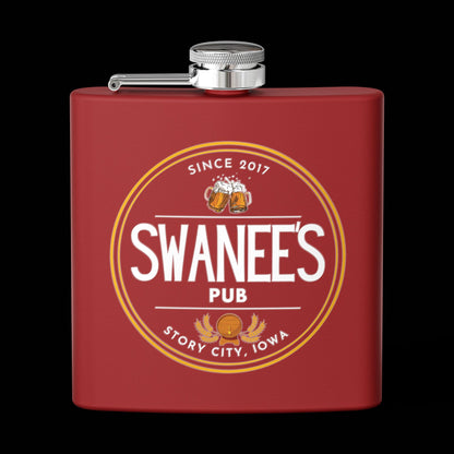 Swanee's Pub Drinkware | 6 oz Stainless Steel Flask