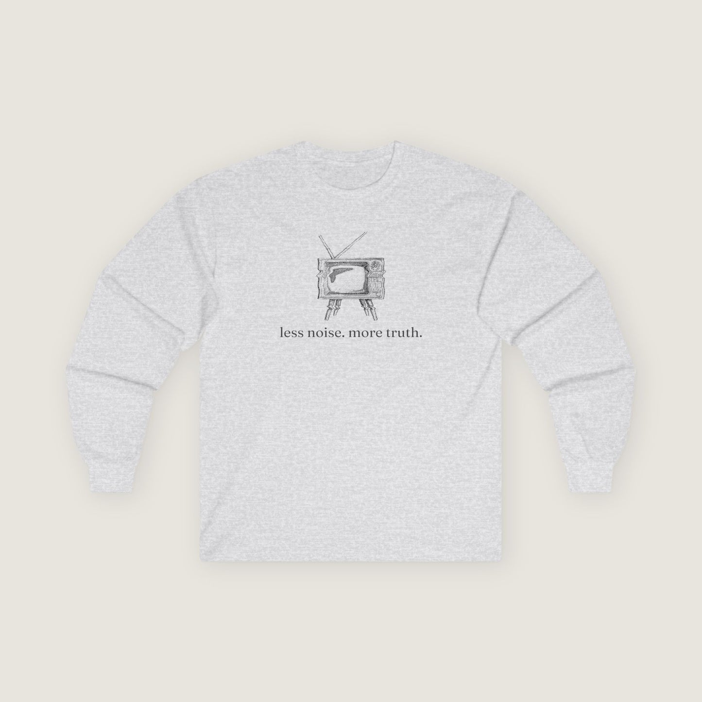 Ravenwood Hollow Apparel | Unisex Long Sleeve Tee | "less noise. more truth."