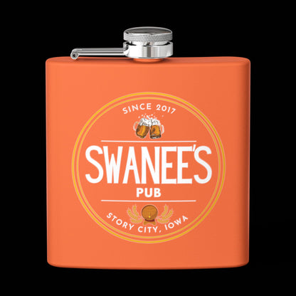 Swanee's Pub Drinkware | 6 oz Stainless Steel Flask