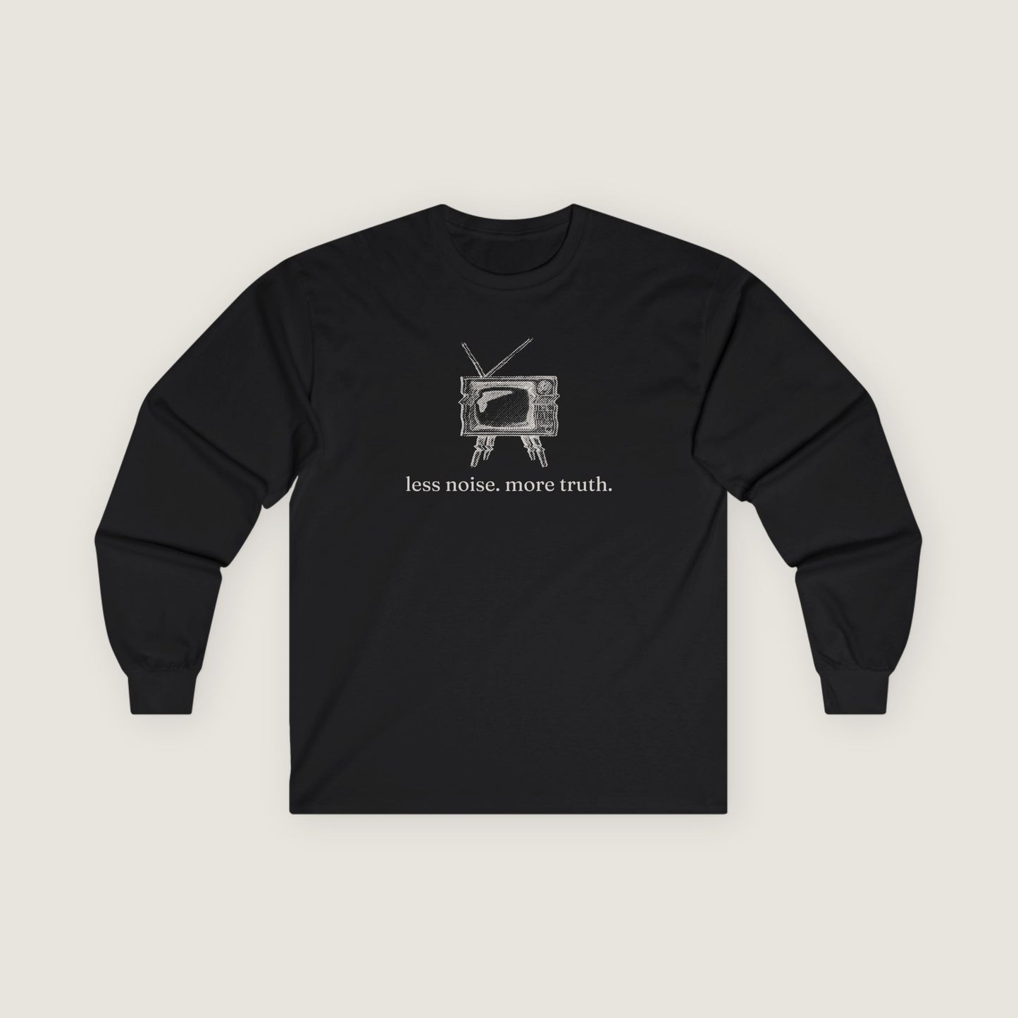 Ravenwood Hollow Apparel | Unisex Long Sleeve Tee | "less noise. more truth."