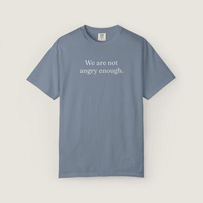 Ravenwood Hollow Apparel | Unisex Garment-dyed Tee | "We are not angry enough."