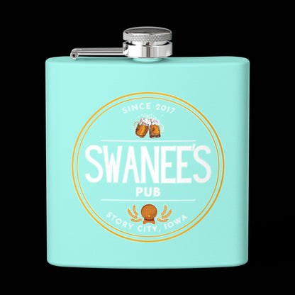 Swanee's Pub Drinkware | 6 oz Stainless Steel Flask