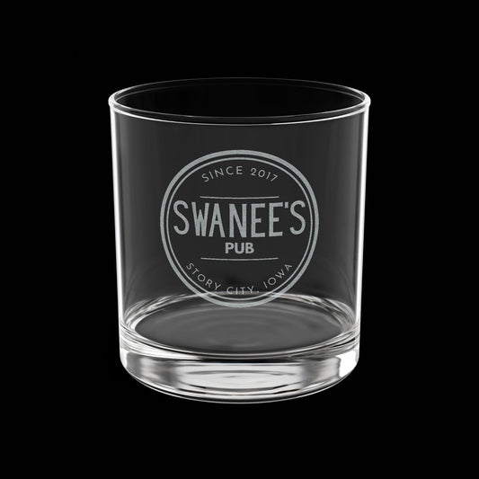 Swanee's Pub Drinkware | Engraved Whiskey Glass (10.5 oz)