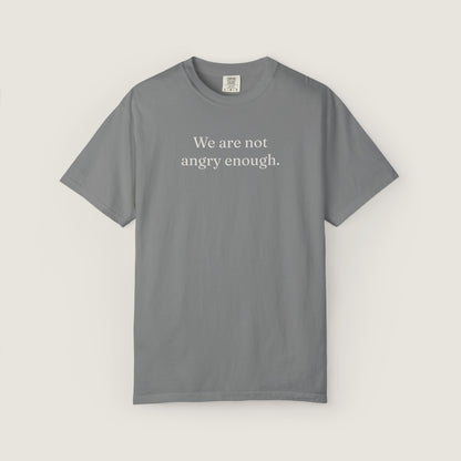 Ravenwood Hollow Apparel | Unisex Garment-dyed Tee | "We are not angry enough."
