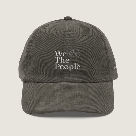 Ravenwood Hollow Apparel | Vintage Corduroy Cap (Embroidery) | "We the people"