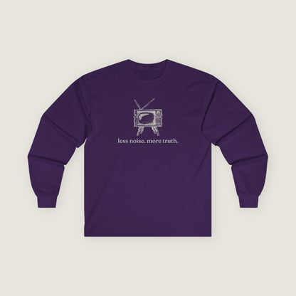 Ravenwood Hollow Apparel | Unisex Long Sleeve Tee | "less noise. more truth."