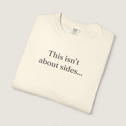 Ravenwood Hollow Apparel | Unisex Garment-dyed Tee | "This isn't about sides"