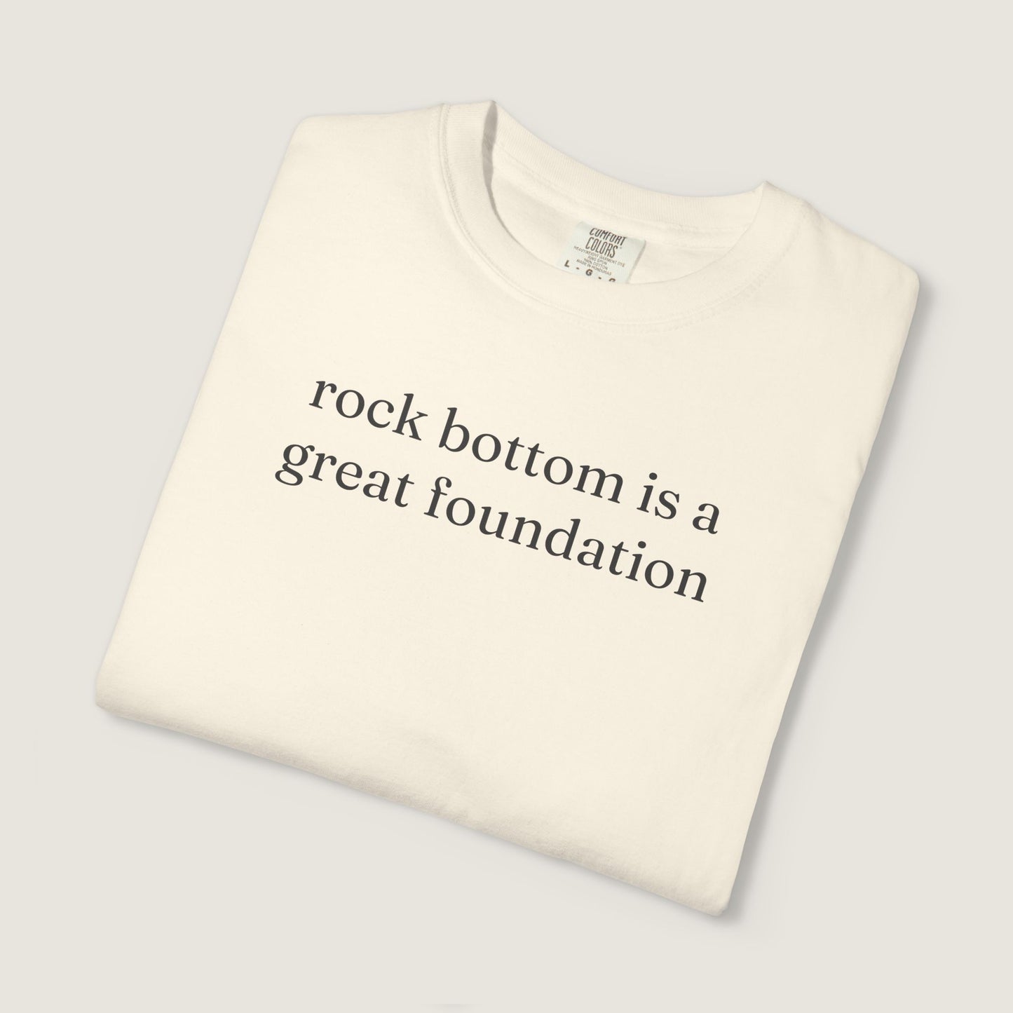 Ravenwood Hollow Apparel | Unisex Garment-Dyed Tee | "rock bottom"