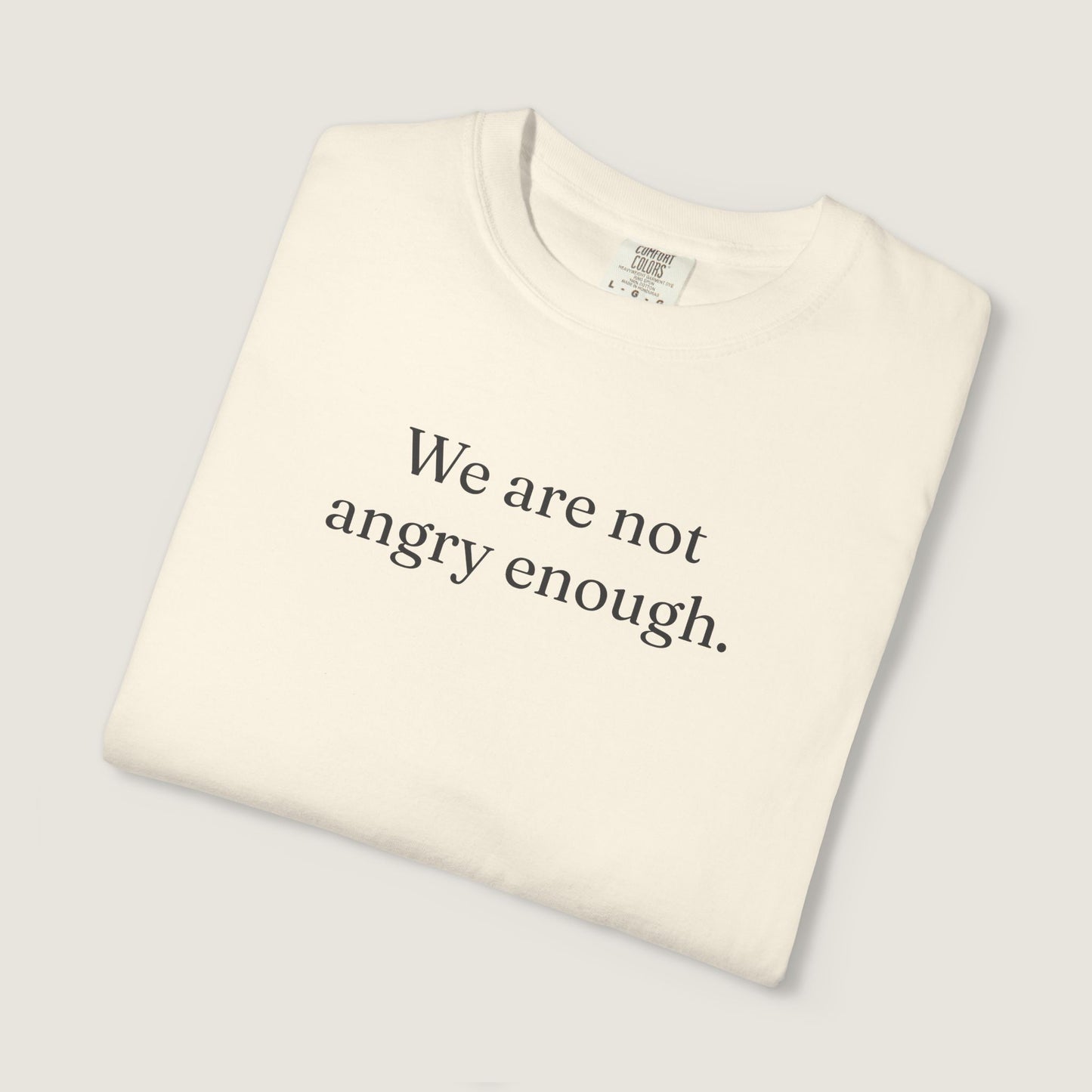 Ravenwood Hollow Apparel | Unisex Garment-dyed Tee | "We are not angry enough."