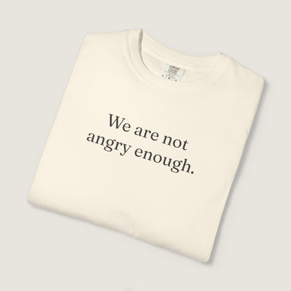 Ravenwood Hollow Apparel | Unisex Garment-dyed Tee | "We are not angry enough."