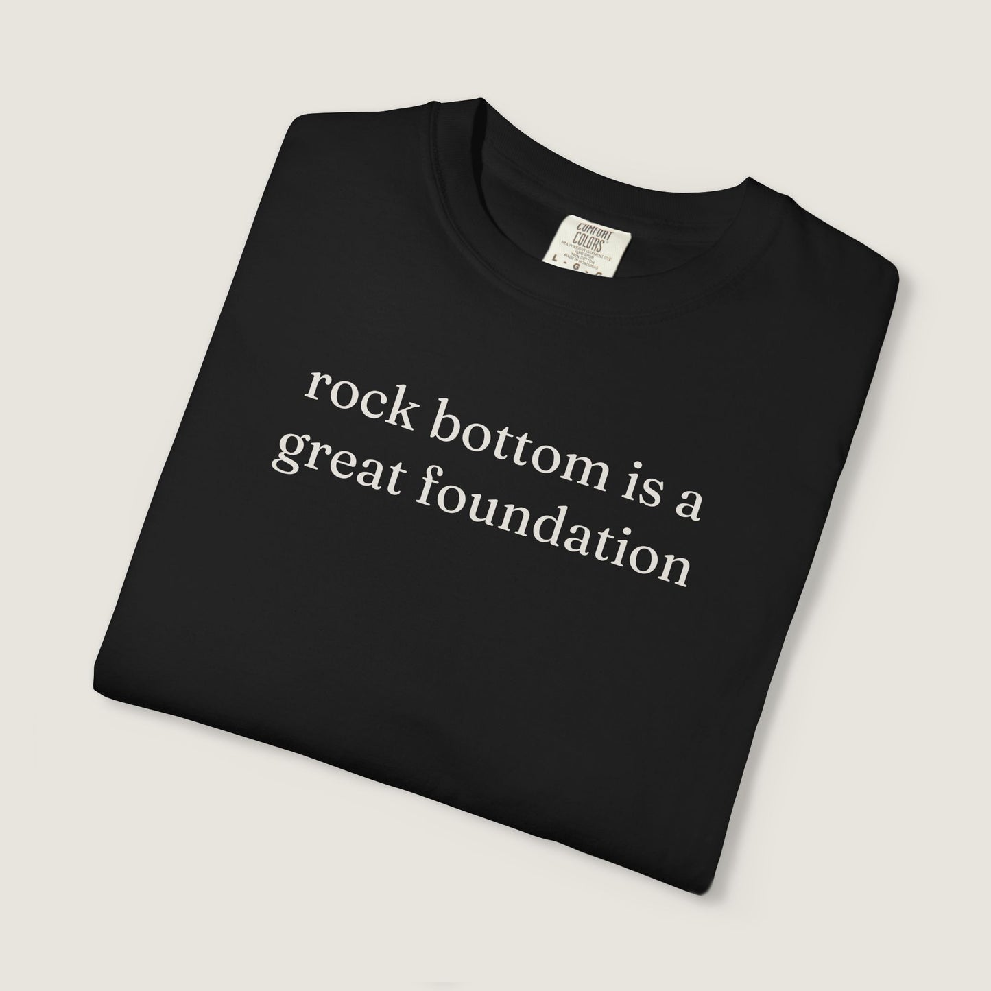Ravenwood Hollow Apparel | Unisex Garment-Dyed Tee | "rock bottom"