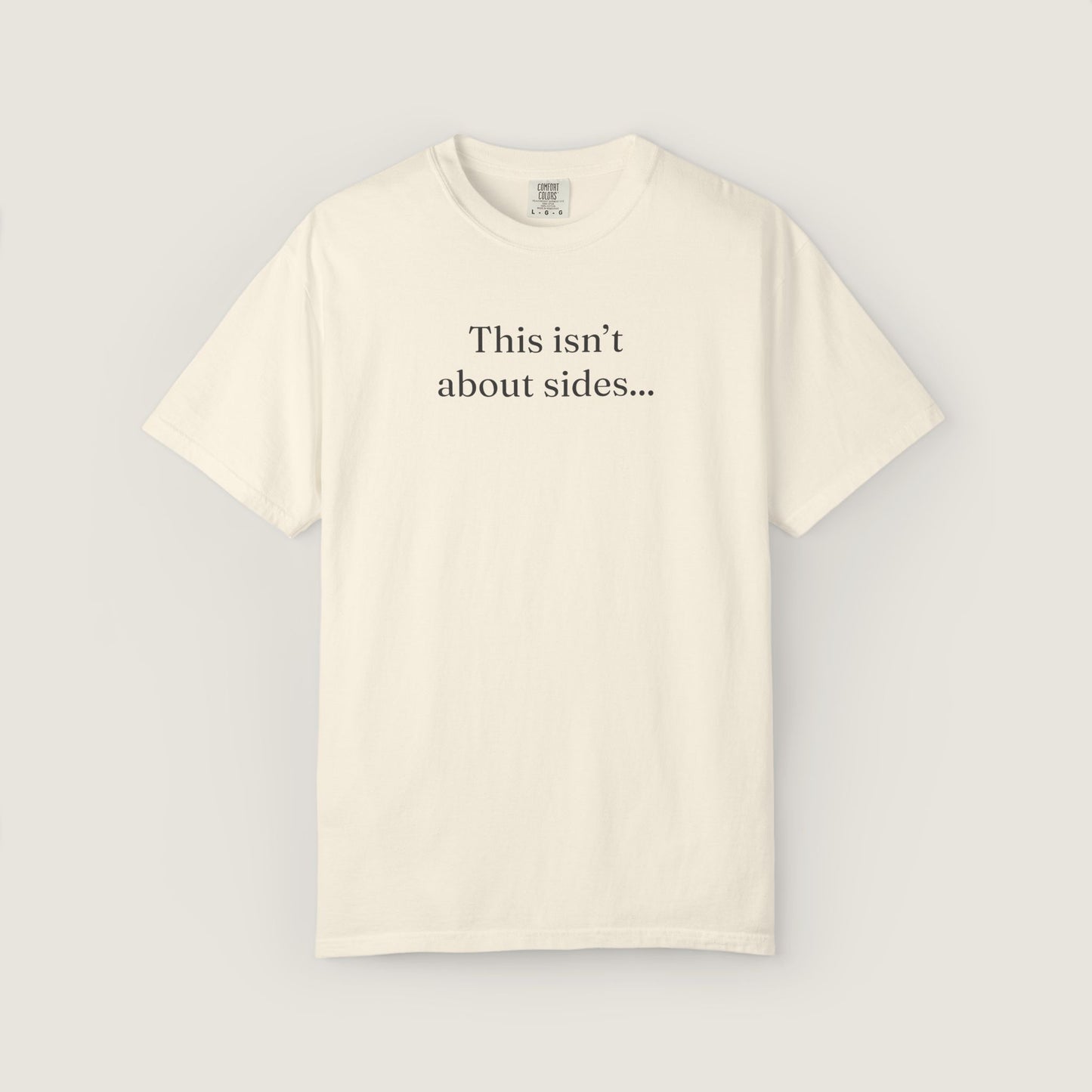 Ravenwood Hollow Apparel | Unisex Garment-dyed Tee | "This isn't about sides"