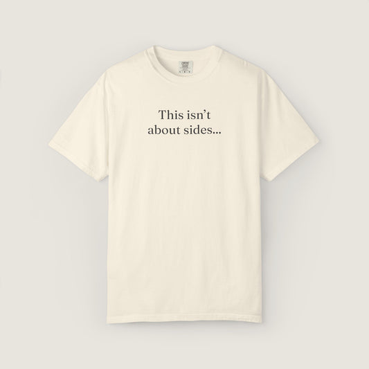 Ravenwood Hollow Apparel | Unisex Garment-dyed Tee | "This isn't about sides"