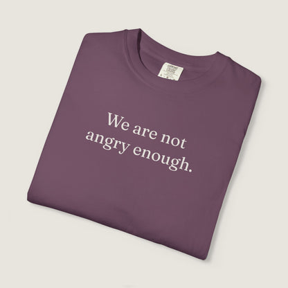 Ravenwood Hollow Apparel | Unisex Garment-dyed Tee | "We are not angry enough."