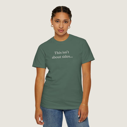 Ravenwood Hollow Apparel | Unisex Garment-dyed Tee | "This isn't about sides"