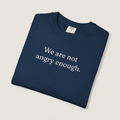 Ravenwood Hollow Apparel | Unisex Garment-dyed Tee | "We are not angry enough."