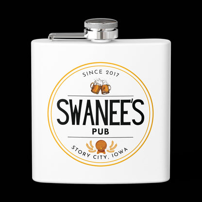Swanee's Pub Drinkware | 6 oz Stainless Steel Flask