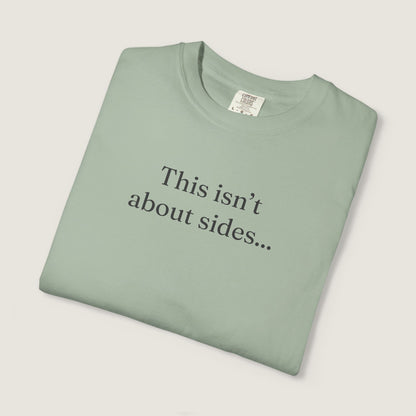 Ravenwood Hollow Apparel | Unisex Garment-dyed Tee | "This isn't about sides"
